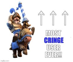 Most cringe user ever!!! Meme Template