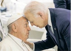 Biden and Pope Meme Template