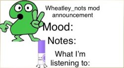 BFDI Wheatley_not announcement temp Meme Template