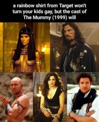 Cast of the Mummy will make you gay Meme Template