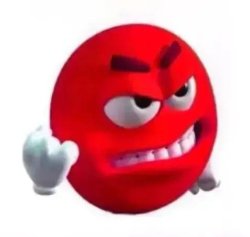 Angry face emoji Meme Template