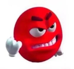 Angry face emoji Meme Template