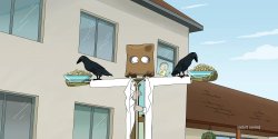 Rick catches 2 crows Meme Template