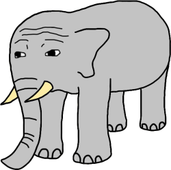 Wojak Elephant Meme Template