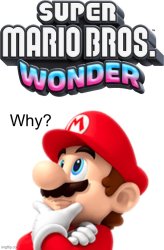 Mario wonders Meme Template