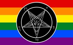 Lgbtq satanic flag Meme Template