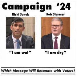 Rishi Sunak v Keir Starmer Campaign '24 Meme Template