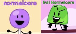 Normalcore and evil normalcore shared temp (thx myself) Meme Template