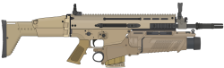 FN SCAR-H CQC (with EGLM Grenade Launcher) Meme Template