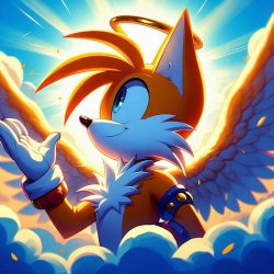 Tails as a god Meme Template