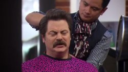 Ron swanson haircut Meme Template