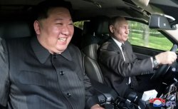 kim/putin car Meme Template