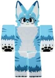 Blue Kemono fox : Buddy (Transparent) Meme Template