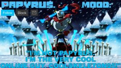 Papyrus announcement template Meme Template