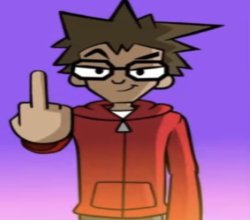 Puff puff middle finger Meme Template