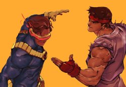 Cyclops and Ryu Meme Template
