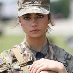 Army E-Girl Meme Template