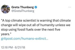 2018 Climate Change Tweet Meme Template