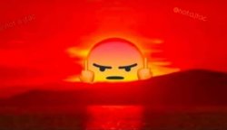 Angry sun Meme Template