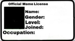 Official Meme License Meme Template