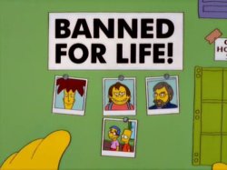 Banned simpsons Meme Template