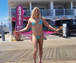 Denver Shoemaker Spotted in Bikini on Ocean City Boardwalk Meme Template