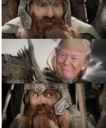 Legolas/Trump & Gimli Meme Template