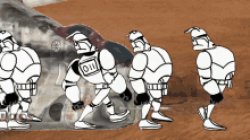 Clone troopers walking gif Meme Template