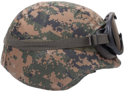 PASGT US-Helmet with helmet-band and Goggles-band Meme Template