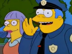 Simpsons Chief Wiggum Ralphie nose bleeding Meme Template