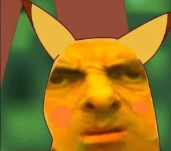 Mr Bean Pikachu Meme Template