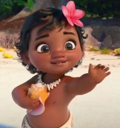 Baby Moana Meme Template