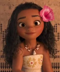 Young Moana Meme Template