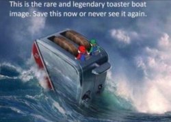 toaster boat Meme Template