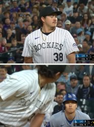 Over the Shoulder Ohtani Meme Template