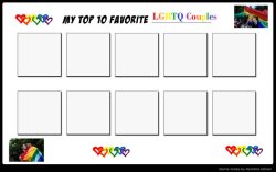My Top 10 Favorite LGBTQ couples Meme Template
