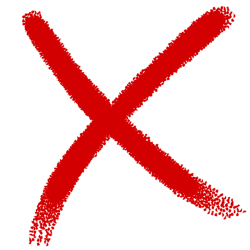 Red X Meme Template