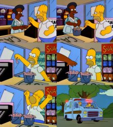 Homero carne podrida Meme Template