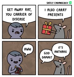 Rat carry gift Meme Template