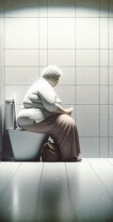 Fat Woman On Toilet Meme Template