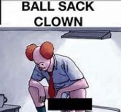 ball sack clown Meme Template