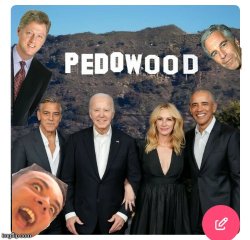 George clooney , Biden Pedowood celebs Meme Template