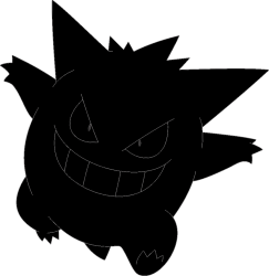 Gengar outline Meme Template