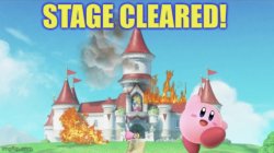 Stage cleared kirby Meme Template