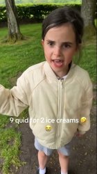 angry ice cream girl Meme Template