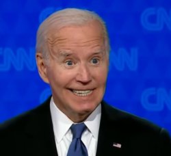 Biden Debate Creepy Smile Meme Template