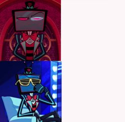 Hotline Bling (Hazbin Hotel Vox Version) Meme Template