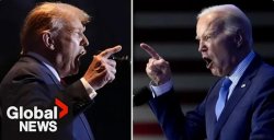 Trump and Biden arguing Meme Template