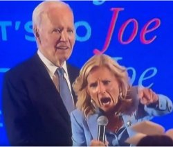 Jill Biden Yelling Meme Template