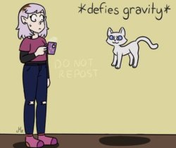Cats Defying Gravity Meme Template